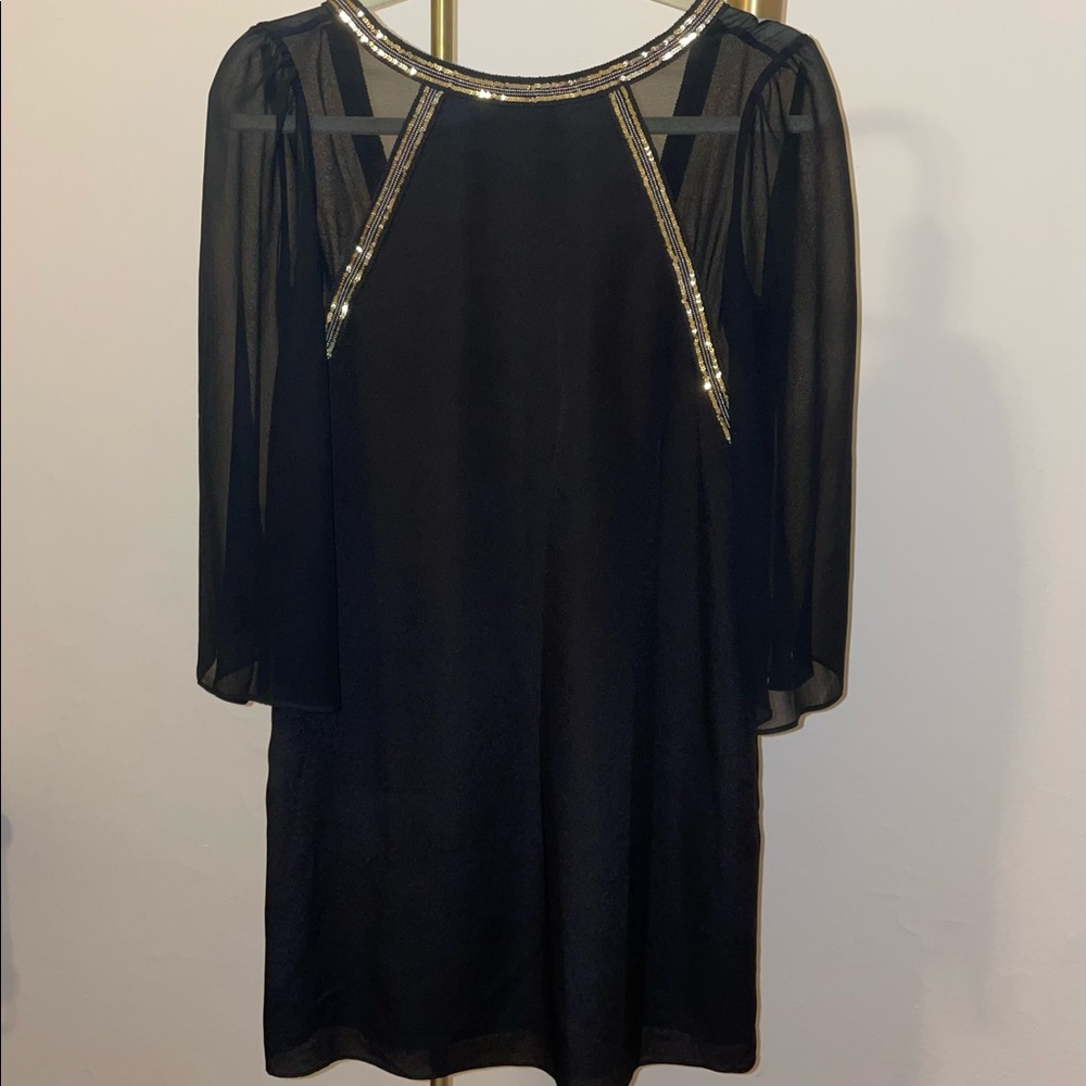 BCBG Generation A-Line Low Back Dress